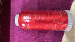Red jumbo viscose threads