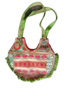 Embroidered Patchwork Cotton Bag