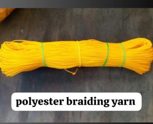 Yellow Braided Polyester Yarn