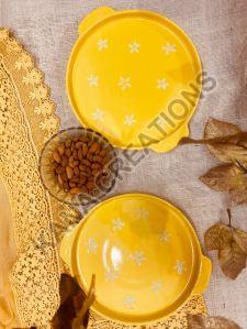 Amber Ceramic Tray
