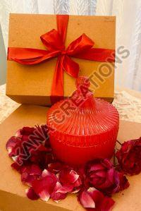Red Rose Bouquet Candle