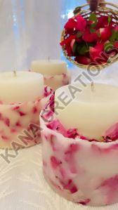 Fresh Rose Petal Candles
