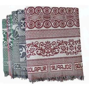 Printed Multicolor Solapur Bed Sheet