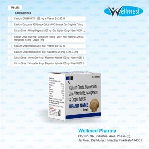 Calcium Citrate Maleate 250 mg , Vitamin D3 400 iu