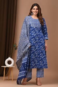 bagru hand block printed cotton stitched suits