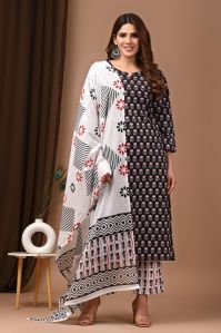 bagru hand block printed cotton stitched suits