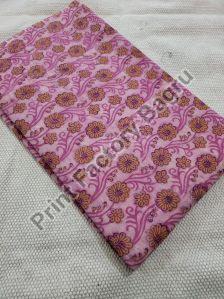 Ajrakh hand block printed cotton fabric