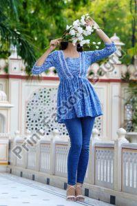 Cotton Hand Block Printed Top