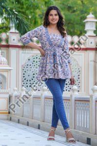 Cotton Hand Block Printed Top
