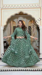 Hand Block Printed Cotton Lehenga Choli