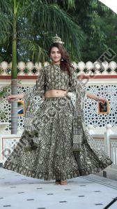 Hand Block Printed Cotton Lehenga Choli
