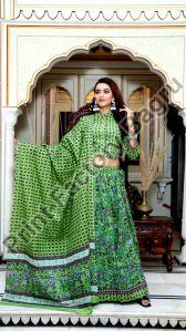 Hand Block Printed Cotton Lehenga Choli
