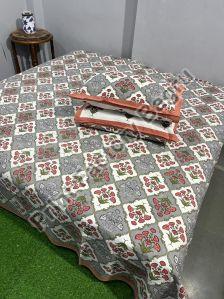 Bagru Hand Block Printed Bedsheet