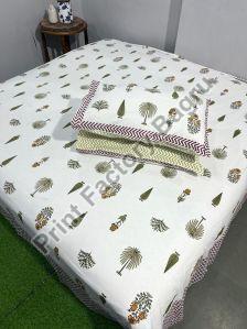 Bagru Hand Block Printed Bedsheet