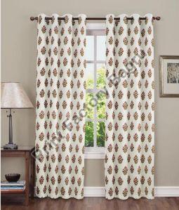 Hand Block Printed Cotton Curtain