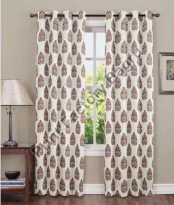 Hand Block Printed Cotton Curtain