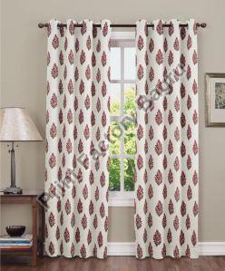 Hand Block Printed Cotton Curtain