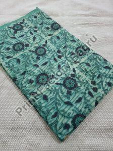 Ajrakh hand block printed cotton fabric