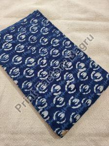 Ajrakh hand block printed cotton fabric