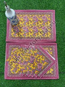 Mat Set Bagru hand block printed