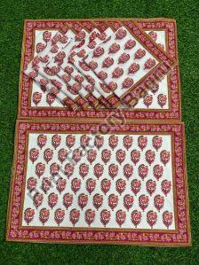 Mat Set Bagru hand block printed