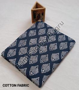 Indigo Dabu Hand Block Printed Fabric