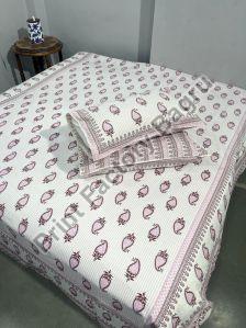 Cotton bedsheets hand block printed
