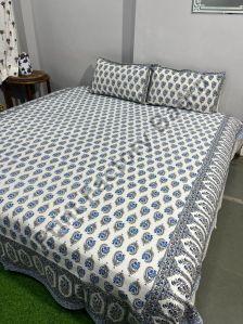 Cotton bedsheets hand block printed
