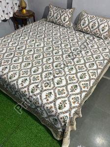 Cotton bedsheets hand block printed