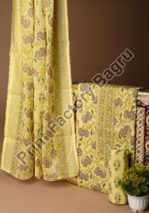 Gota patti suit block printed
