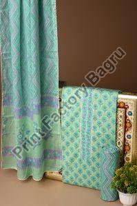 Gota patti suit block printed