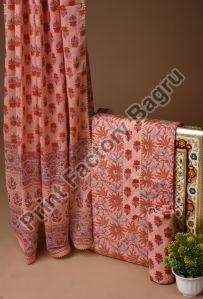 Gota patti suit block printed