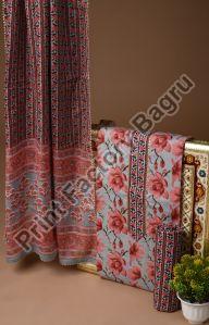 Gota patti suit block printed