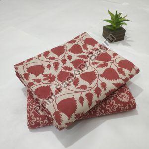 kantha fabric pure cotton bagru hand block printed dress material