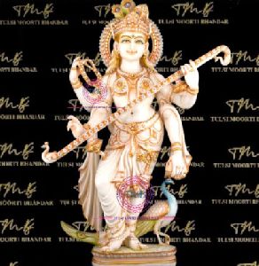 Marble Saraswati Statue