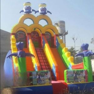 Three Way Climbing Micky Mouse Inflatable Slide