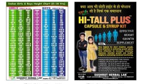 SUSHRUT HERBAL HI TALL PLUS (Height Increaser KIT)