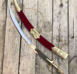 Handmade Brass Clips Tega Sword