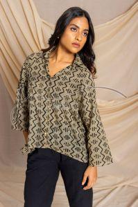 Ladies Fancy High Low Shirt