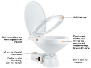 Caravan Boat Yacht Electric Marine Toilet 12v Regular SEAFLO