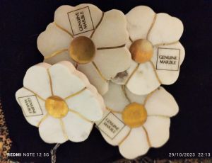 Marble Flower Tea Coaster