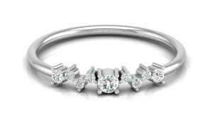 10K White Gold Diamond Ring