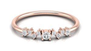 rose gold lab grown diamond ring