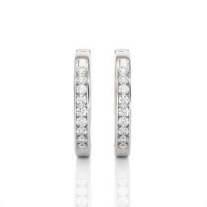 White Gold Lab Grown Diamond Earring