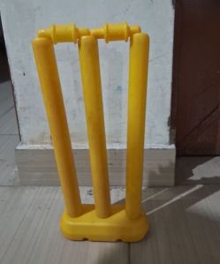 Yellow Plastic Cricket Stumps