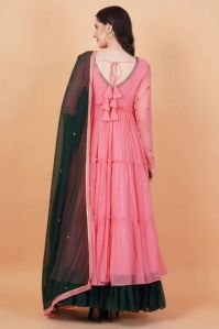 Party Wear Georgette Full Length Dress
