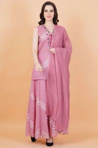 Pink Zardosi Work Sharara Suit
