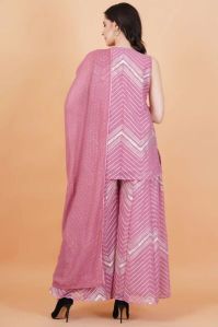 Pink Zardosi Work Sharara Suit