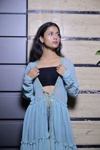 Georgette Three Layer Shrug