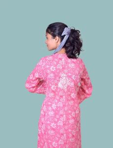 Pink Mal Cotton Chikankari Kurta